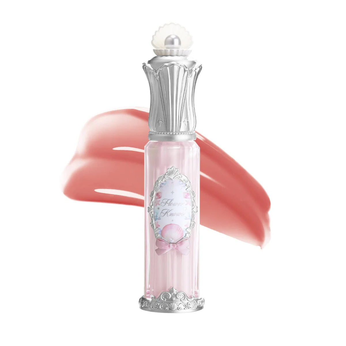 Flower Knows Shell's Jewel Nourishing Lip Glaze, Iridescent Shimmery Clear
