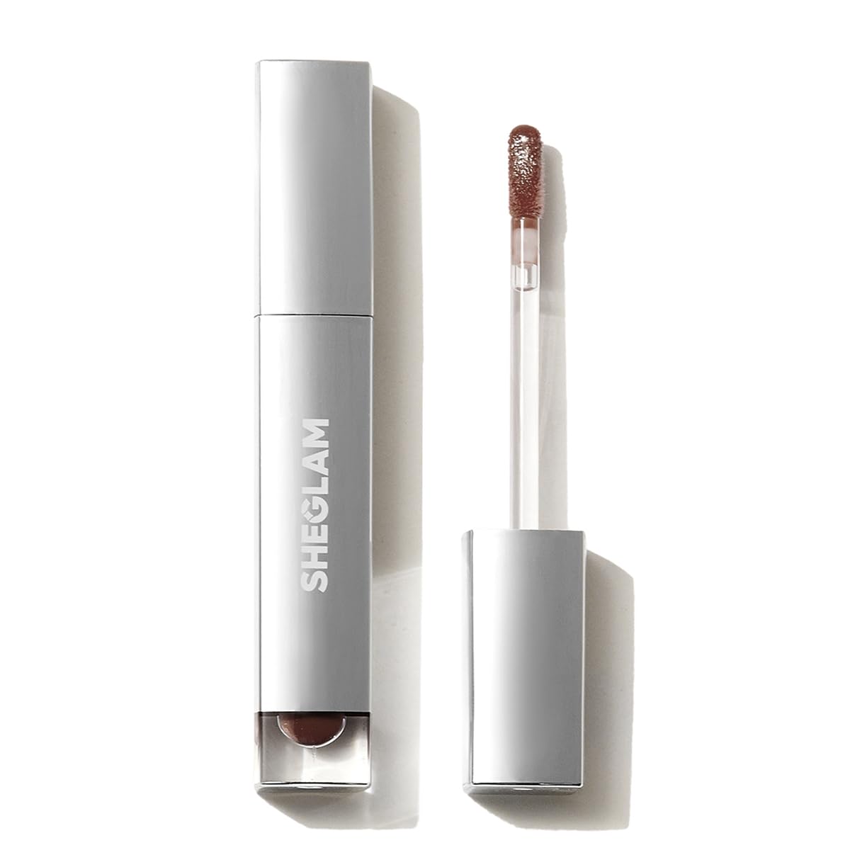 SHEGLAM Glaze Daze Lip Gloss Shiny Tinted Lip Gloss High Gloss Finish Plumping Lip Care Nourishing Not Easy to Fade Liquid Lip Cosmetics-Dark Peach