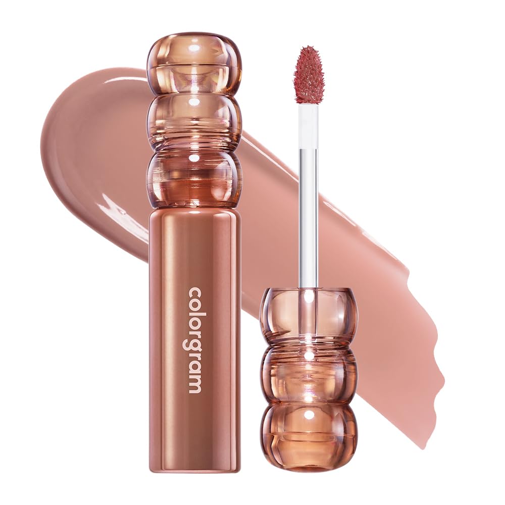 COLORGRAM FRUITY GLASS TINT DEEP GLAZE 03 FIG COMPOTE I Korean Makeup Ultimate Sugar-Coated Glow and Non-stickty Lightweight Finish I High-Shine Glossy I Korean Lip I Summer Make Up