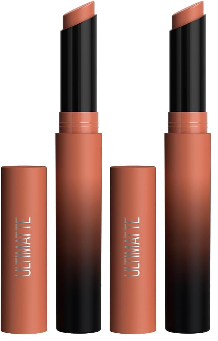 Maybelline Color Sensational Ultimatte Matte Lipstick, Non-Drying, Intense Color Pigment, More Truffle, Cocoa Brown, 1 Count