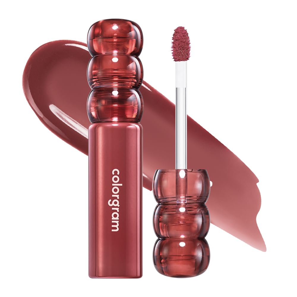 COLORGRAM FRUITY GLASS TINT DEEP GLAZE 03 FIG COMPOTE I Korean Makeup Ultimate Sugar-Coated Glow and Non-stickty Lightweight Finish I High-Shine Glossy I Korean Lip I Summer Make Up