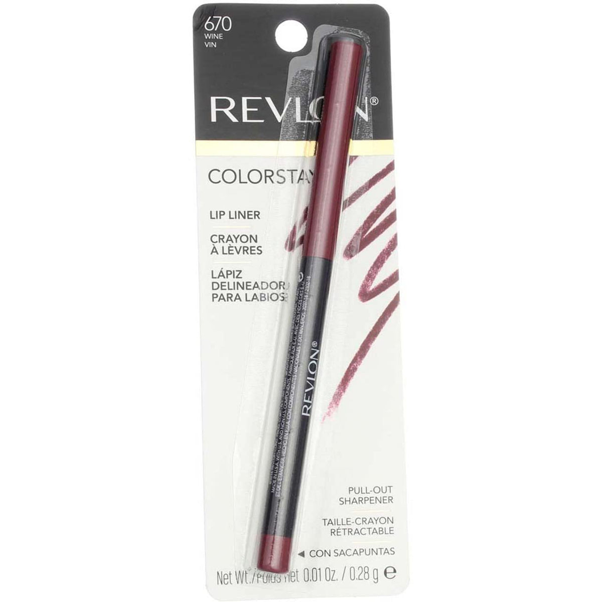 Revlon ColorStay Longwear Lip Liner, 660 Mauve, 0.01 oz