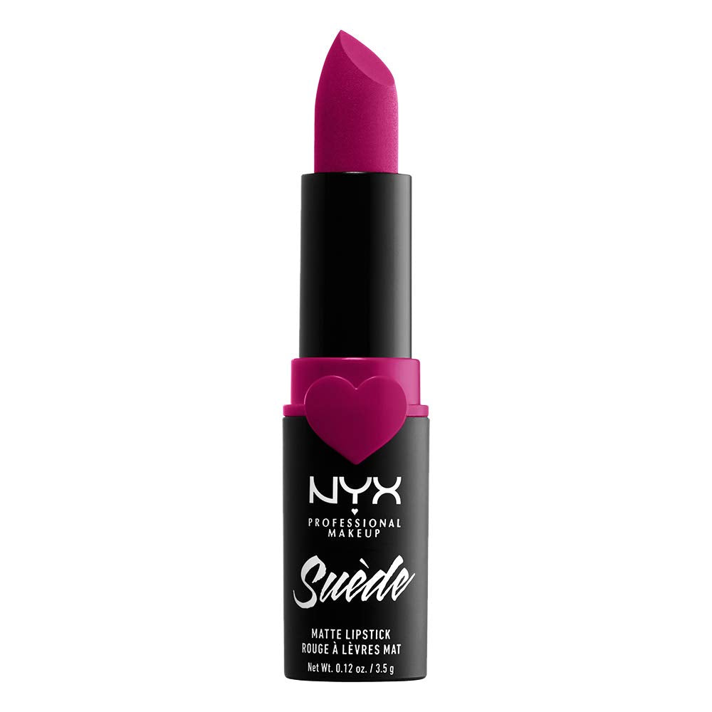 NYX PROFESSIONAL MAKEUP Suede Matte Lipstick, Vegan Formula - Free Spirit (Medium Nude with Pink)