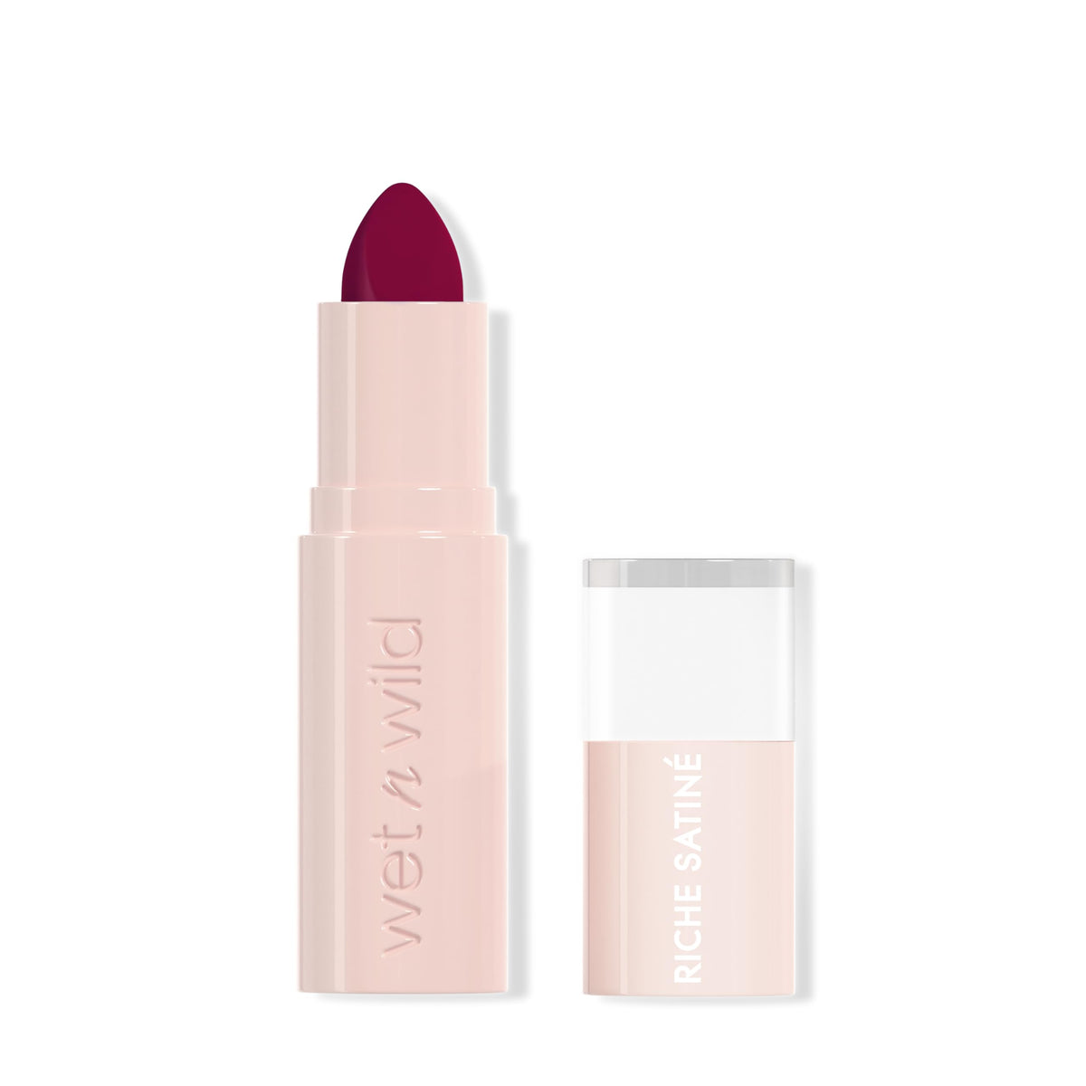 wet n wild Mega Last Rich Satin Lip Color, Rich Creamy Color with Satin Finish, Infused with Vitamin E & Moisturizing Argan Oil, Lightweight, Silky-Smooth, Vegan & Cruelty-Free - Hush Lil' Beige