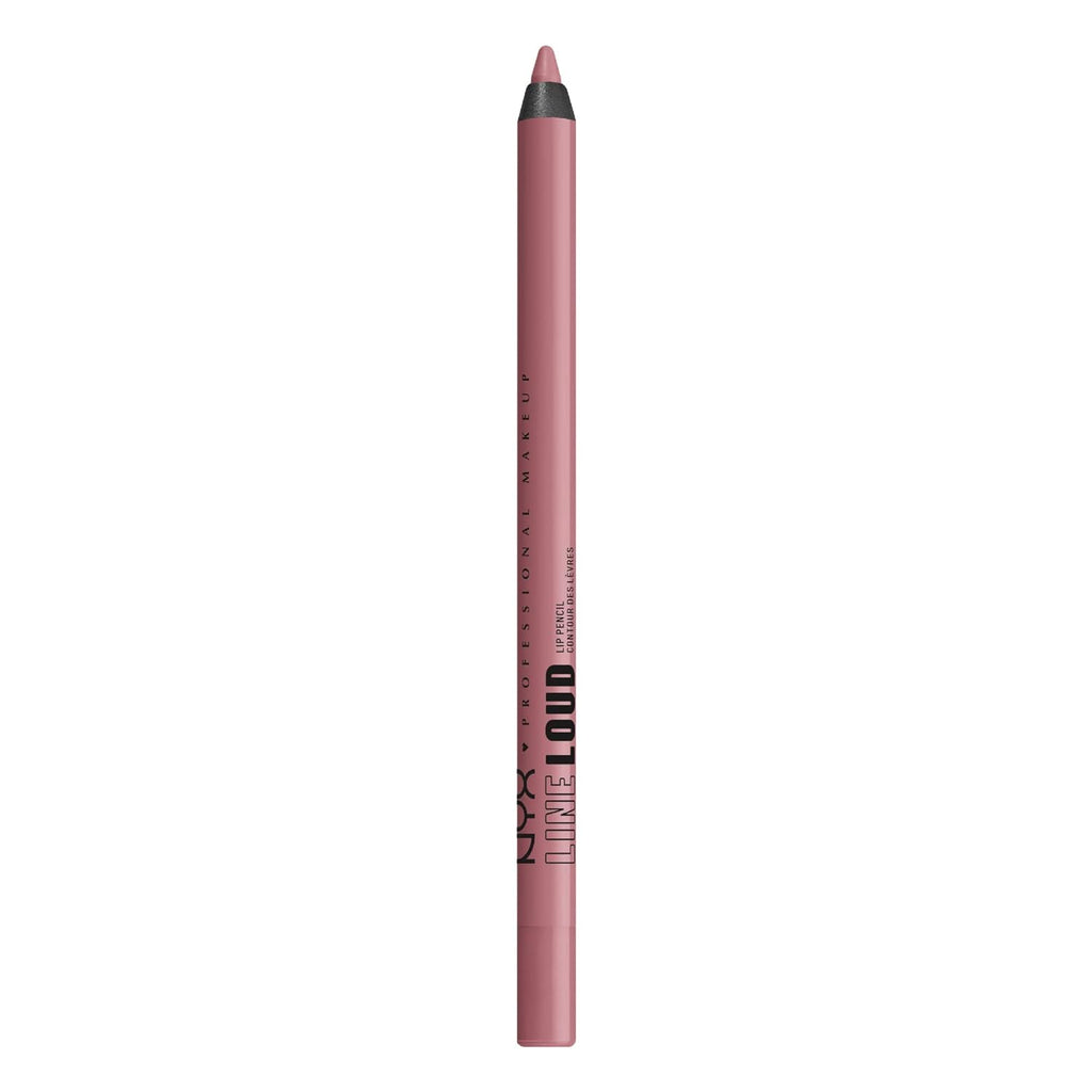 NYX PROFESSIONAL MAKEUP Line Loud Lip Liner, Longwear and Pigmented Lip Pencil with Jojoba Oil & Vitamin E - Rebel Kind (Chocolate Brown)