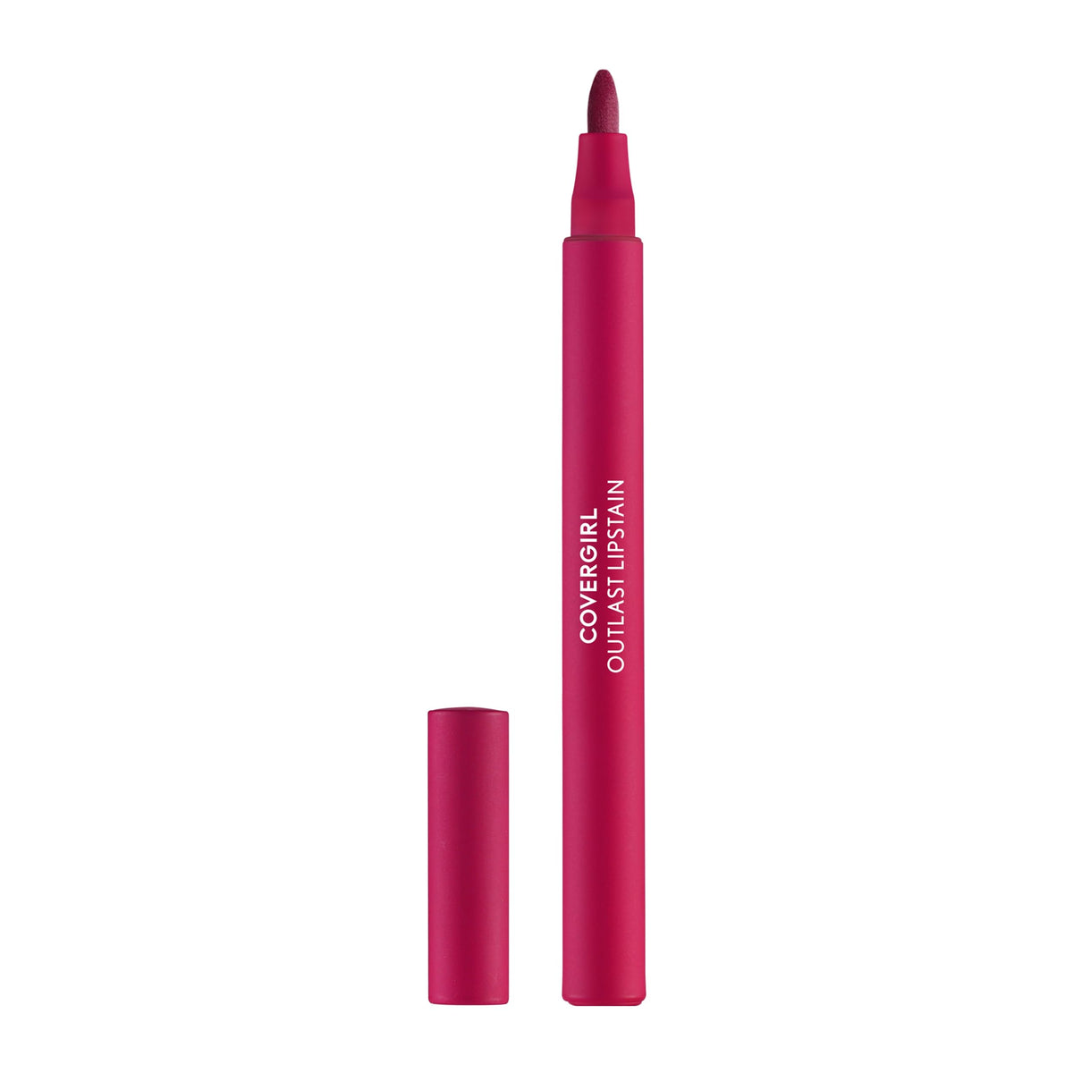 Covergirl Outlast Lipstain, 45 Brazen Raisin, Smooth Application, Precise Pen-Like Tip, Transfer-Proof, Satin Stained Finish, Vegan Formula, 0.06oz
