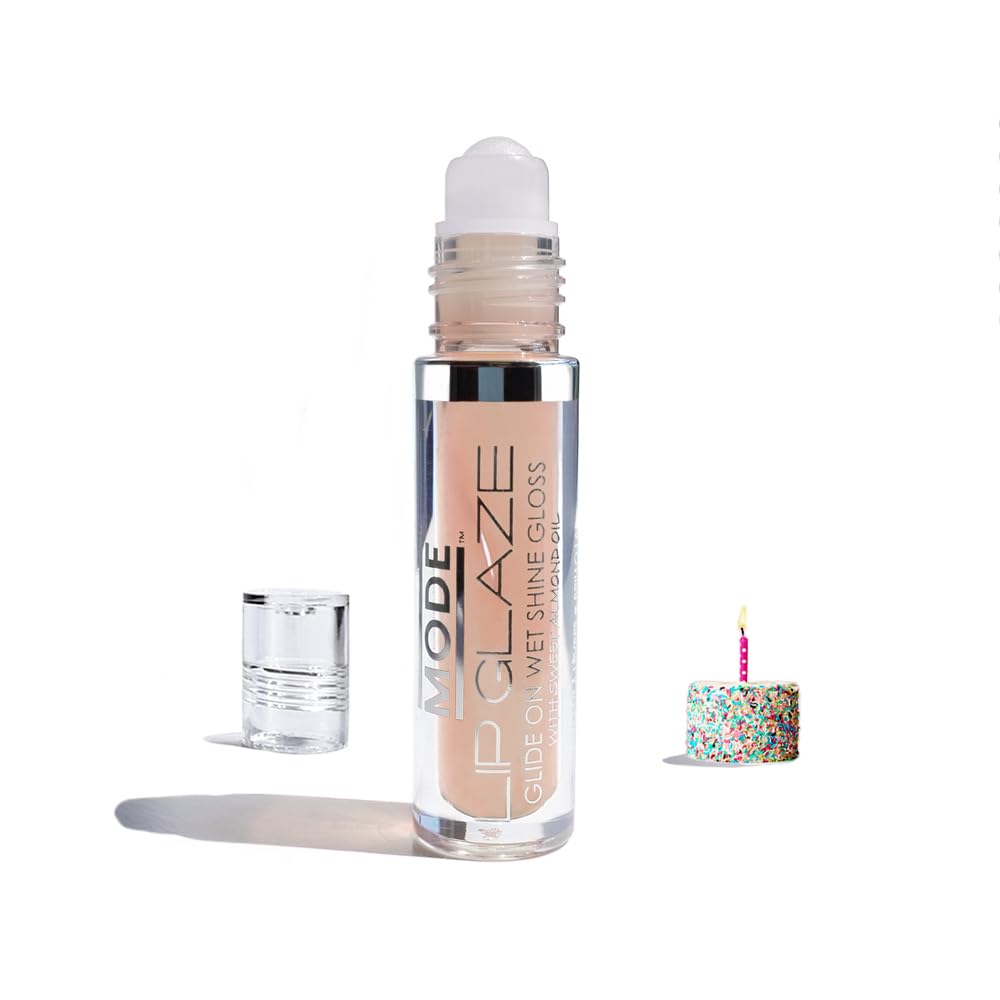 MODE Lip Glaze Bubble Gum Flavored Lip Gloss Hydrating Sheer Wet Shine
