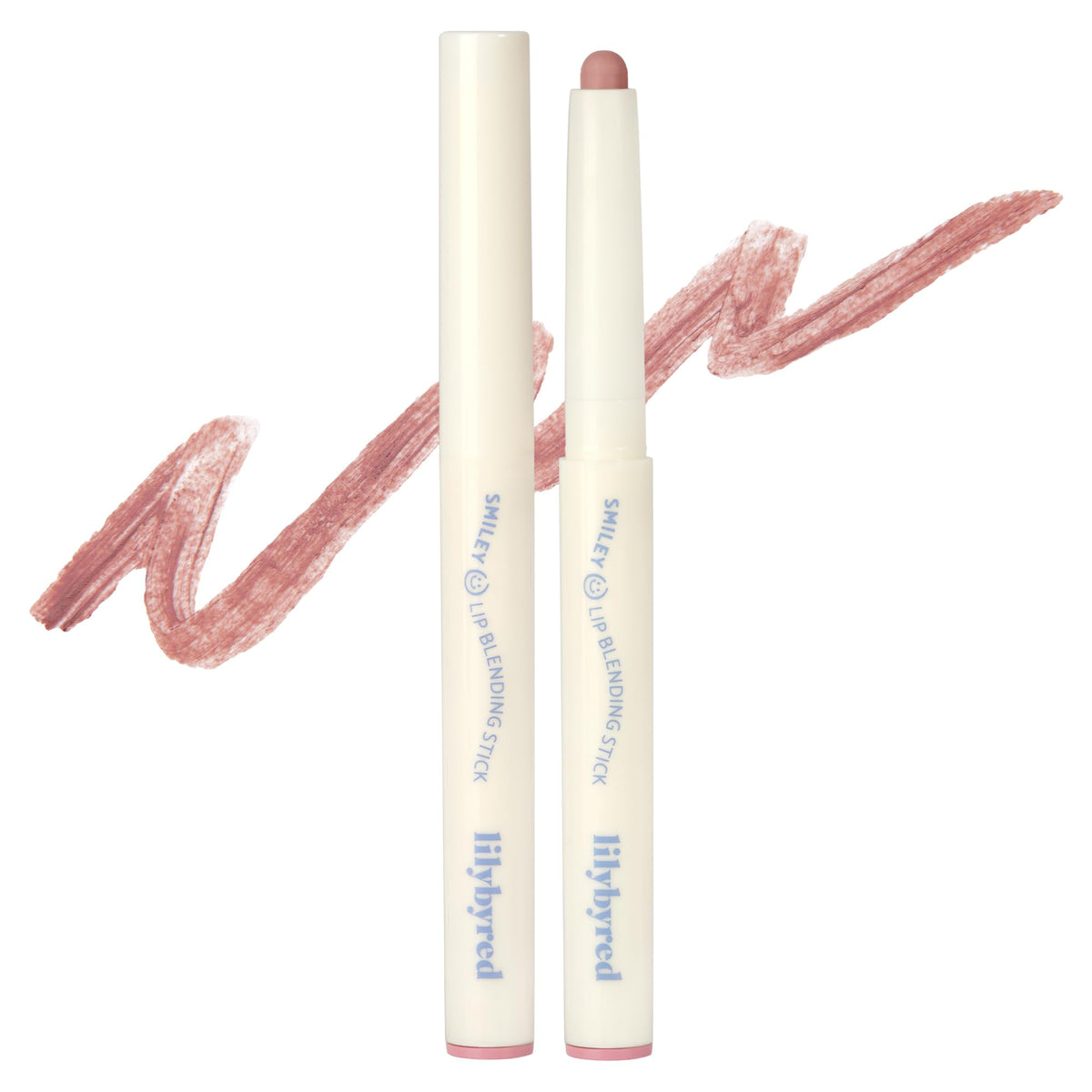 lilybyred Smiley Lip Blending Stick | Korean 3-in-1 Lip Liner, Natural Lip Contour & Definition, Velvety Matte Finish, Soft Blur Effect, Smooth Glide, Easy to Blend, 0.028 oz (03 Be Happy with me)