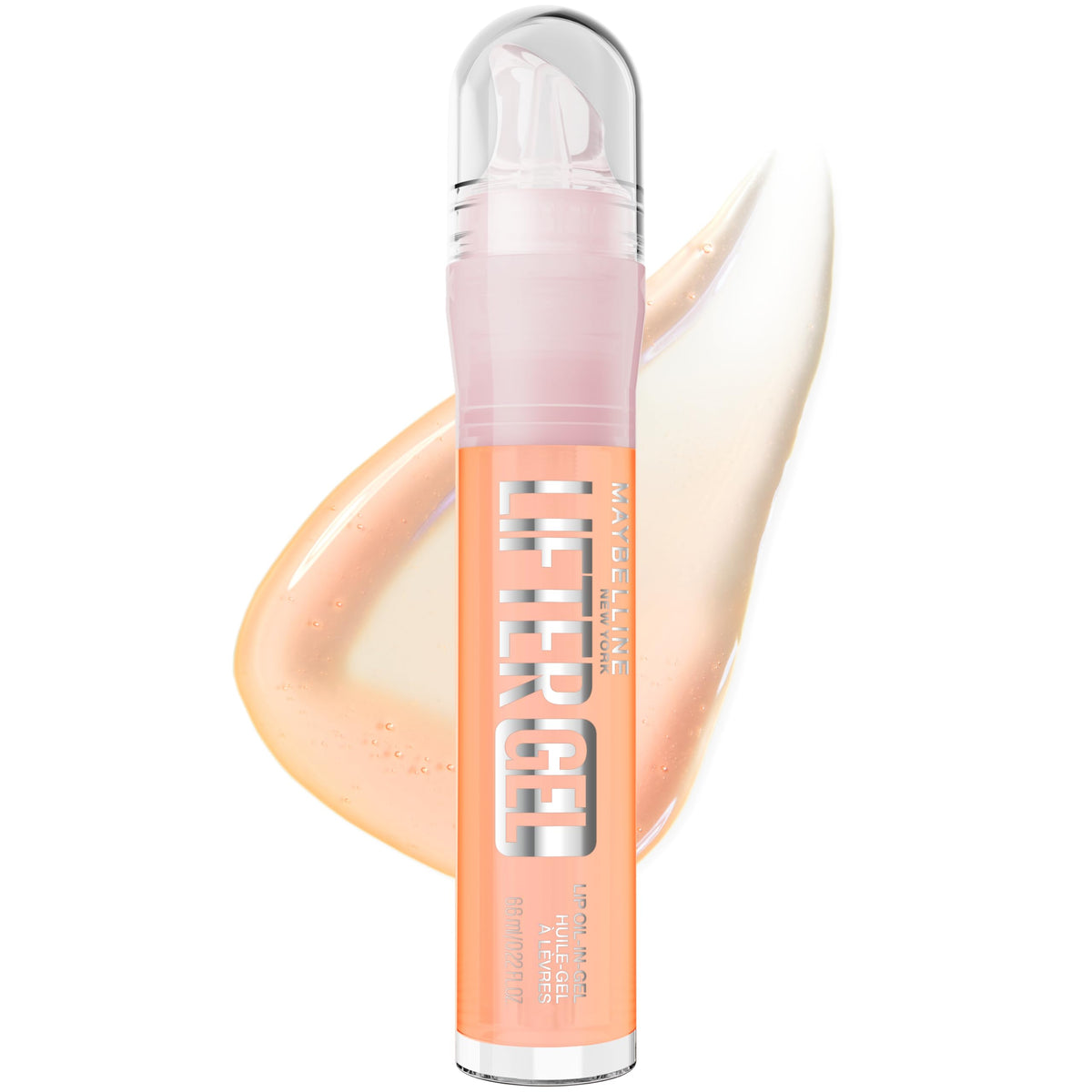 MAYBELLINE Lifter Oil-in-Gel Lip Gloss for Glassy, Bouncy Shine, Hydrating, Tinted Lip Balm and Moisturizer with Hyaluronic Acid and Passionfruit Oil, Mintini (Crystal Clear)