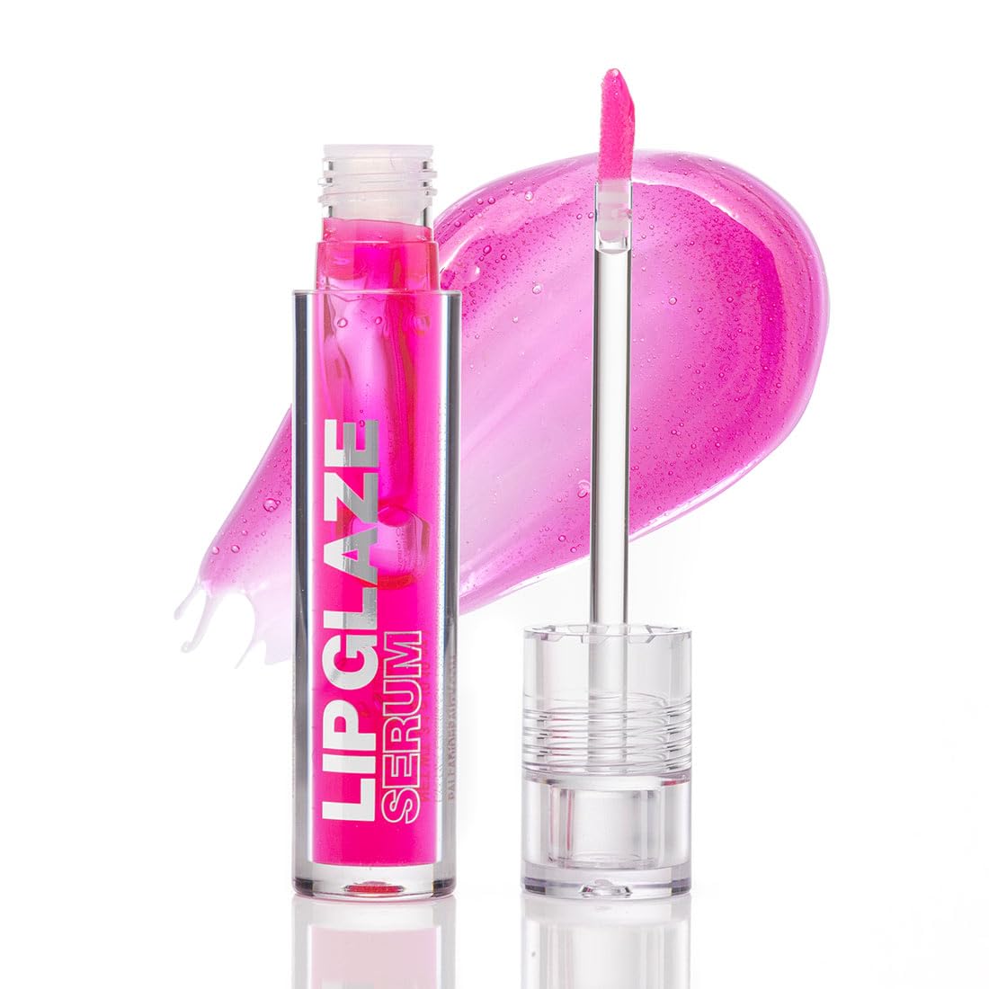 Palladio Lip Glaze Serum, Hydrating Lip Gloss with Peptides & Hyaluronic Acid for Plump, Smooth, and Nourished Lips – Vegan, High-Shine, Non-Sticky Finish (Blush Brulee)