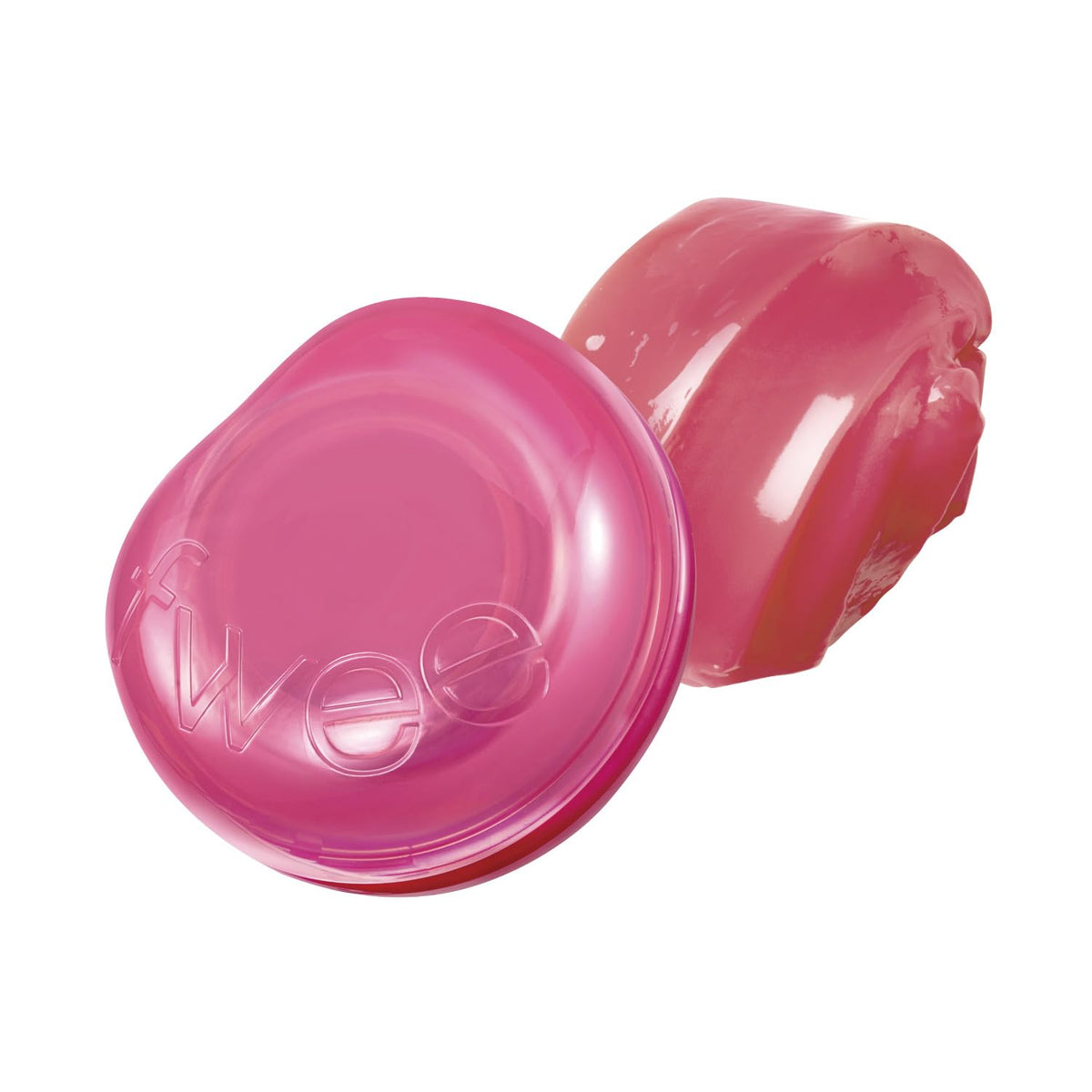 fwee Glowy Jelly Pot | Dewy Jelly Lip & Blush Color, Tinted Glow Balm, Dewy Buildable Finish – Rosy Glaze (Dusty Rose) | 0.14 oz