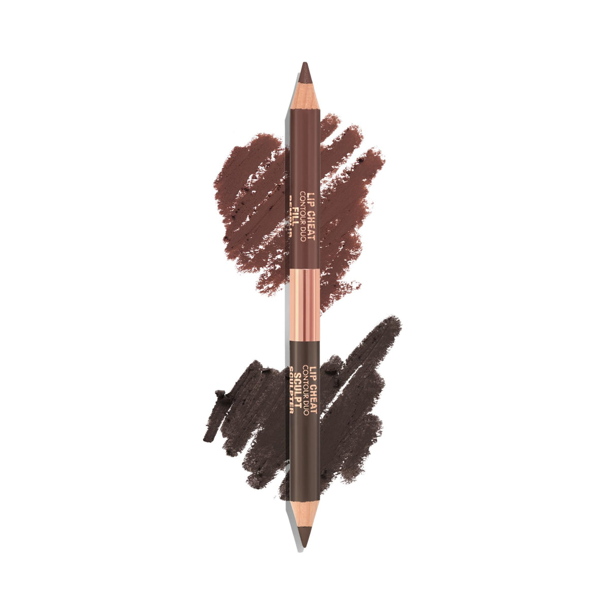 Charlotte Tilbury Lip Cheat Contour Duo - Dual-Sided Lip Liner Pencil to Sculpt & Fill for an Easy Contour Effect - Helps Prevent Lipstick Feathering