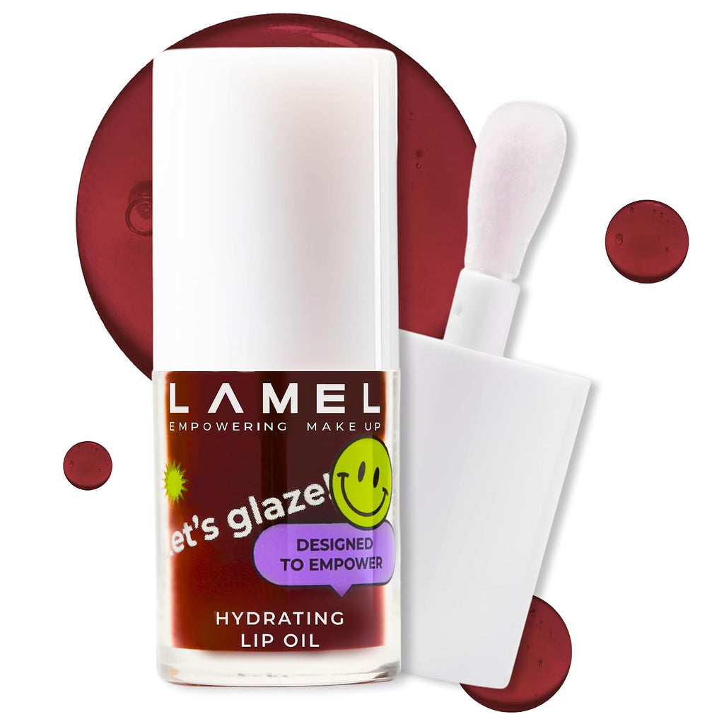 Lamel Hydrating Lip Oil LET`S GLAZE – Chocolate Cookies, 0.13 fl.oz