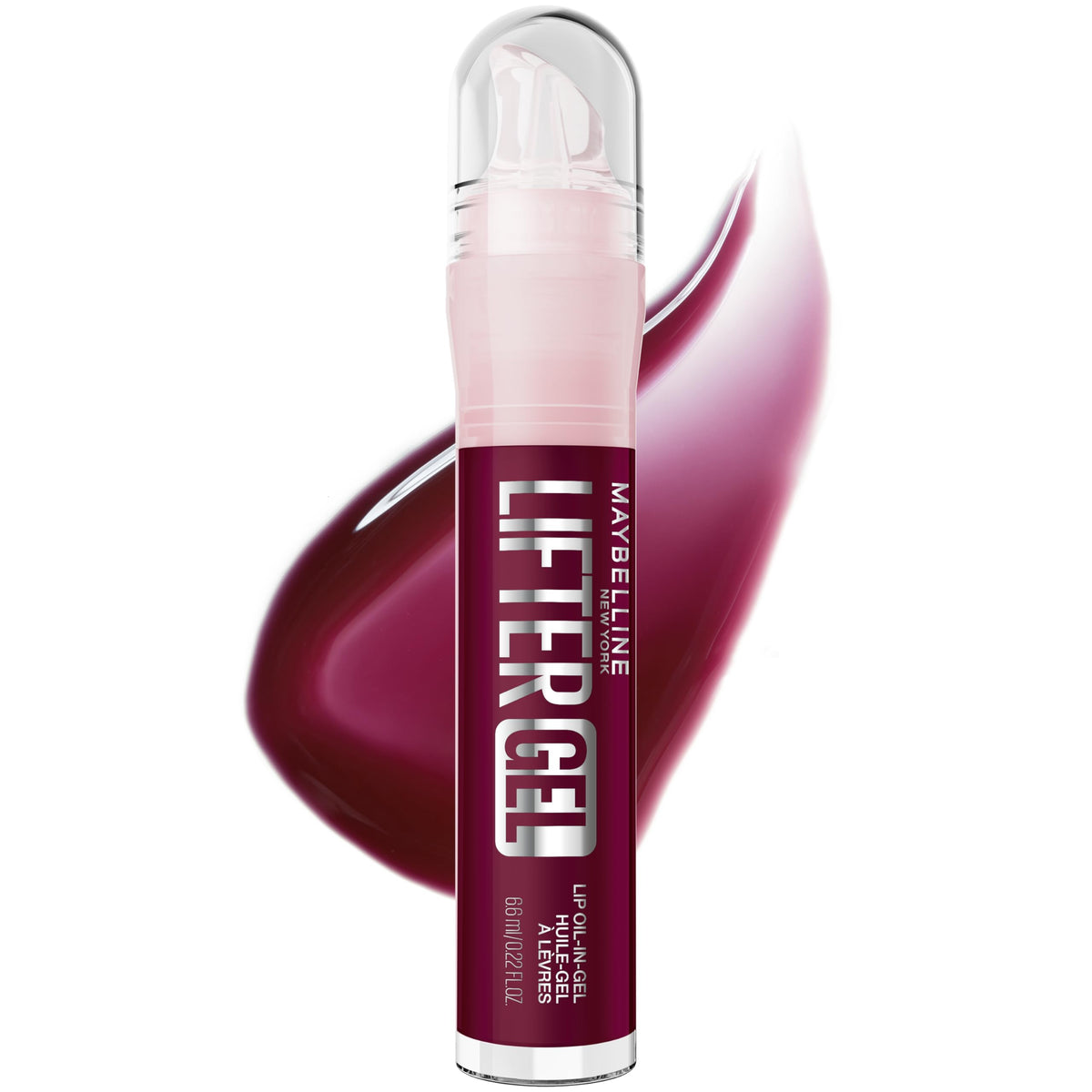 MAYBELLINE Lifter Oil-in-Gel Lip Gloss for Glassy, Bouncy Shine, Hydrating, Tinted Lip Balm and Moisturizer with Hyaluronic Acid and Passionfruit Oil, Mintini (Crystal Clear)