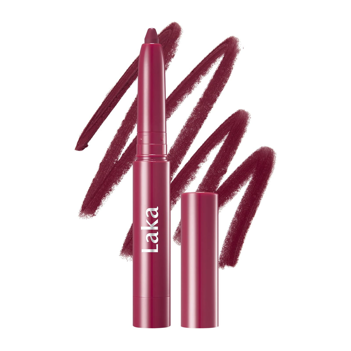 Laka Lip Liner - Smooth & Blendable Soft Matte Lip Contour Pencil for Shaping & Overlining Lips | Waterproof Formula, Oil-Cleanse Off, Long-Lasting Wear | #02 Suede Pink (Cool Nude Pink)