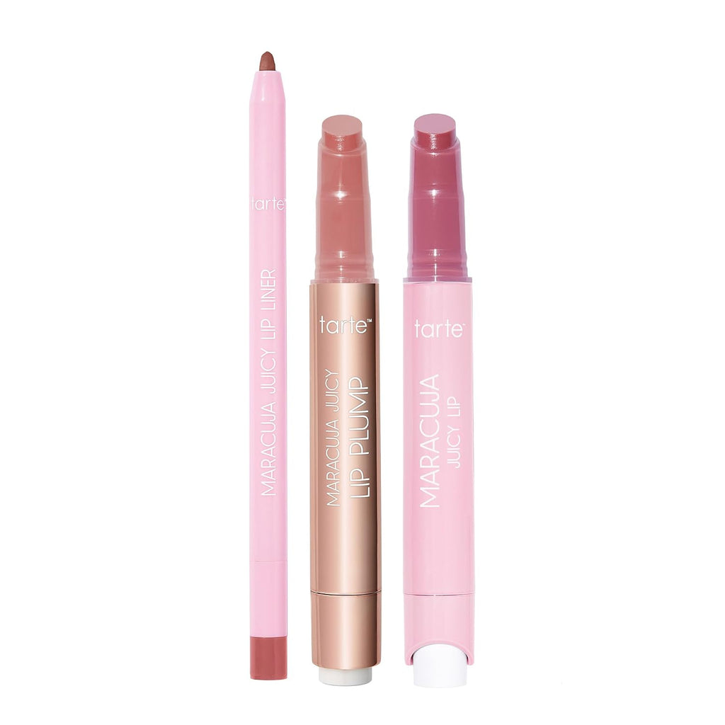 tarte maracuja juicy lip plump – Hydrating & Volumizing Lip Plumper Gloss Balm with Nourishing Hyaluronic Acid & Vitamin E, Plumps & Moisturizes, Vegan & Cruelty-Free
