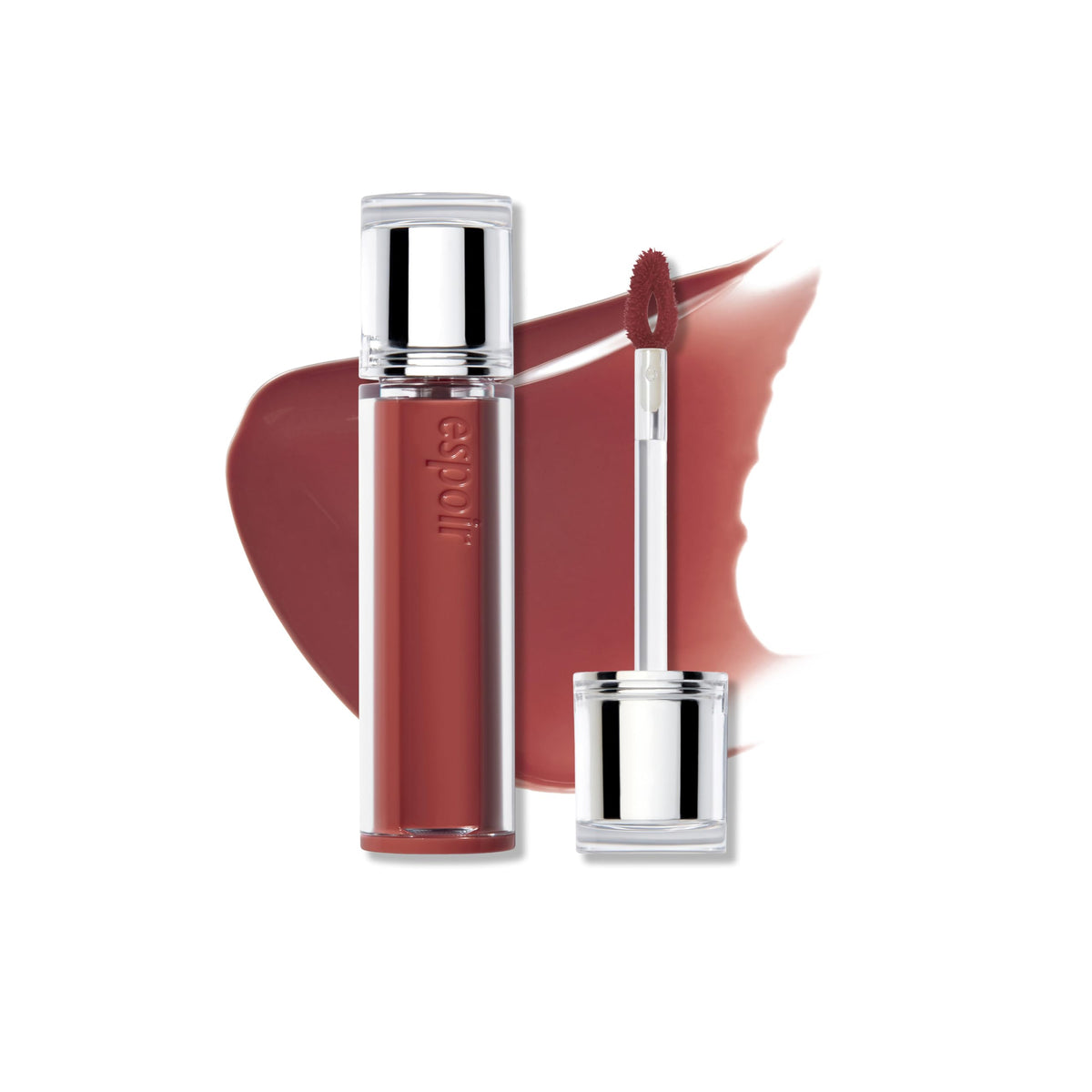 Espoir Couture Lip Tint Glaze #17 Ginger Peach | Volumizing Lip Stain with Juicy Texture, Long-Lasting & Vibrant Colors, Moisturizing & Hydrating, Glossy Formula, Vegan, Korean Makeup, 0.14 oz