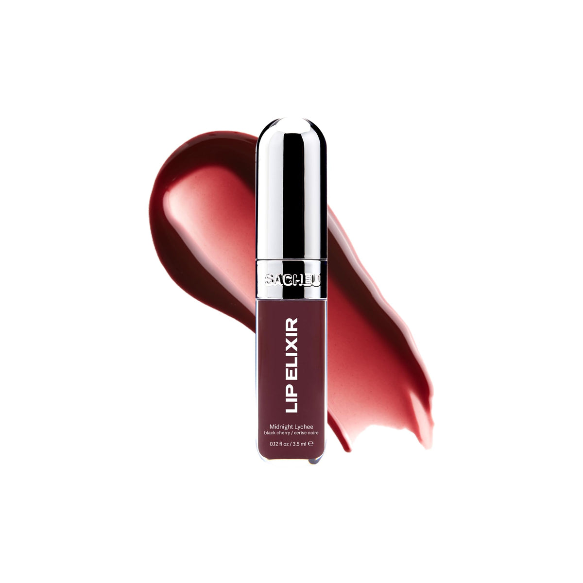 Sacheu Lip Elixir Hydrating Lip Gloss, High-Shine, Chai Macaron