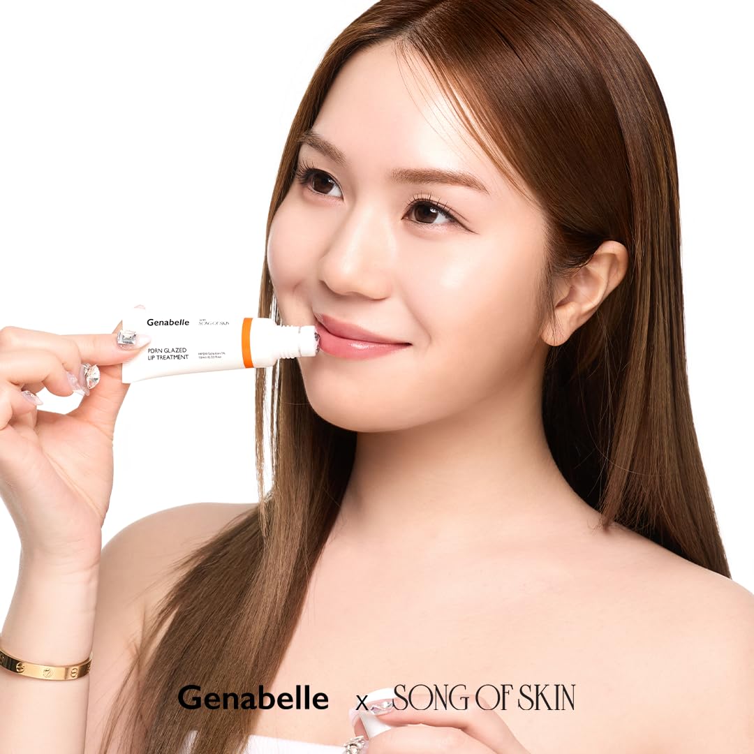 Genabelle PDRN Glazed Lip Treatment – Hydrating & Plumping Lip Balm with PDRN & Peptides for Soft, Glossy Lips – Intensive Lip Repair & Moisture Lock, Glass Skin, Korean Skincare - 0.33 fl oz