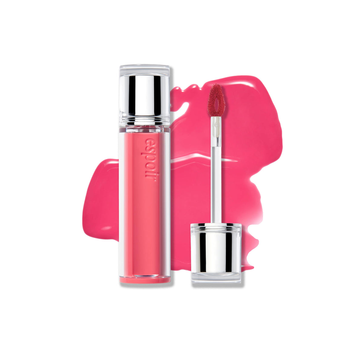 Espoir Couture Lip Tint Glaze #17 Ginger Peach | Volumizing Lip Stain with Juicy Texture, Long-Lasting & Vibrant Colors, Moisturizing & Hydrating, Glossy Formula, Vegan, Korean Makeup, 0.14 oz