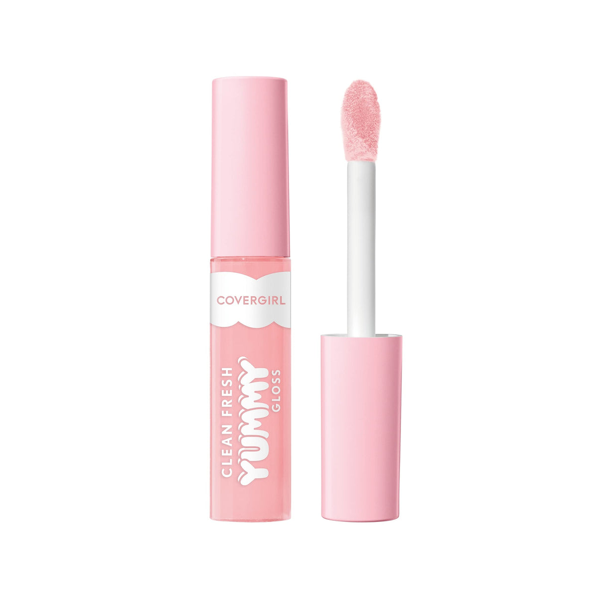 COVERGIRL Clean Fresh Yummy Lip Gloss, Sheer, Natural Scents, Vegan Formula - 100 Let's Get Fizzical, 0.33 fl oz