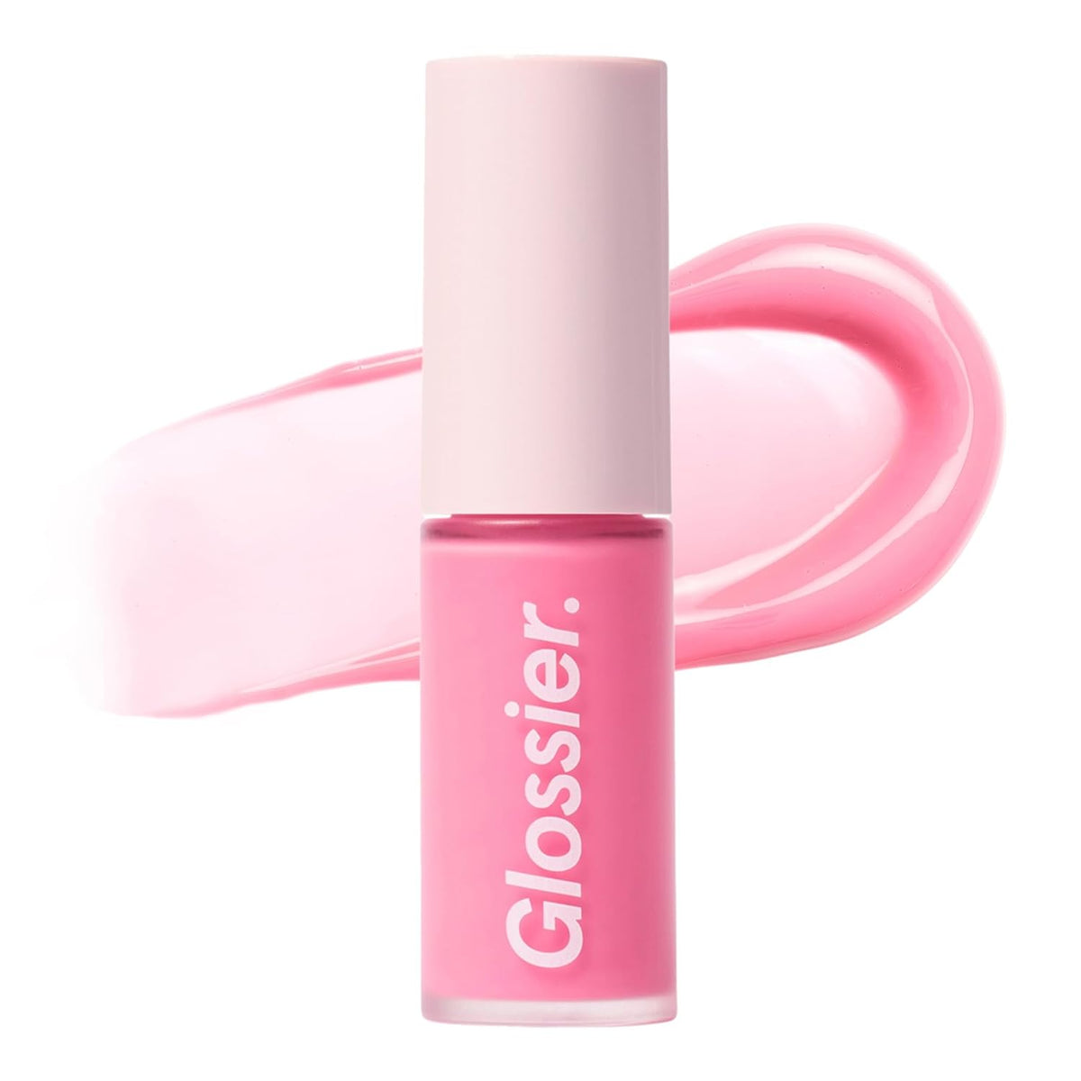 Glossier Lip Glaze Cooling Lip Oil, Chilly Cool Baby Pink