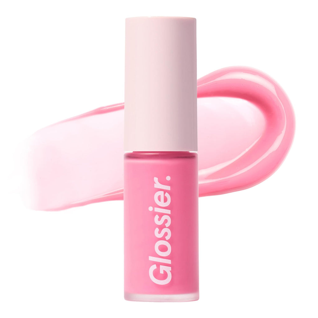 Glossier Lip Glaze Cooling Lip Oil, Chilly Cool Baby Pink
