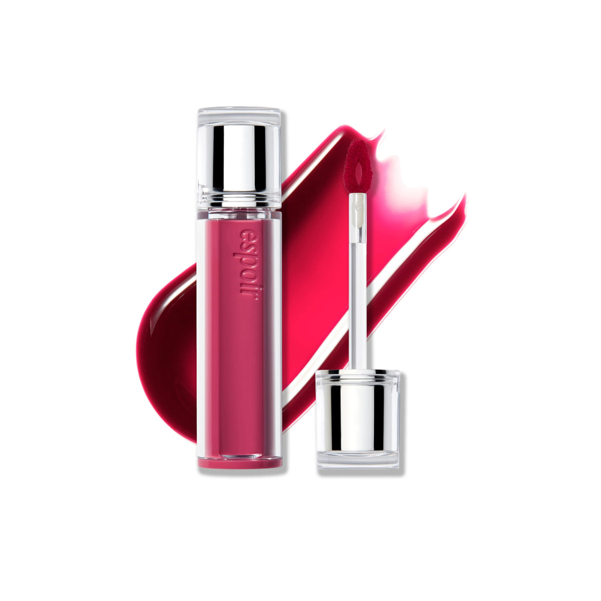 Espoir Couture Lip Tint Glaze #17 Ginger Peach | Volumizing Lip Stain with Juicy Texture, Long-Lasting & Vibrant Colors, Moisturizing & Hydrating, Glossy Formula, Vegan, Korean Makeup, 0.14 oz