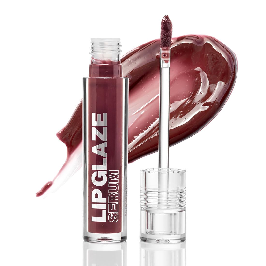Palladio Lip Glaze Serum, Hydrating Lip Gloss with Peptides & Hyaluronic Acid for Plump, Smooth, and Nourished Lips – Vegan, High-Shine, Non-Sticky Finish (Blush Brulee)