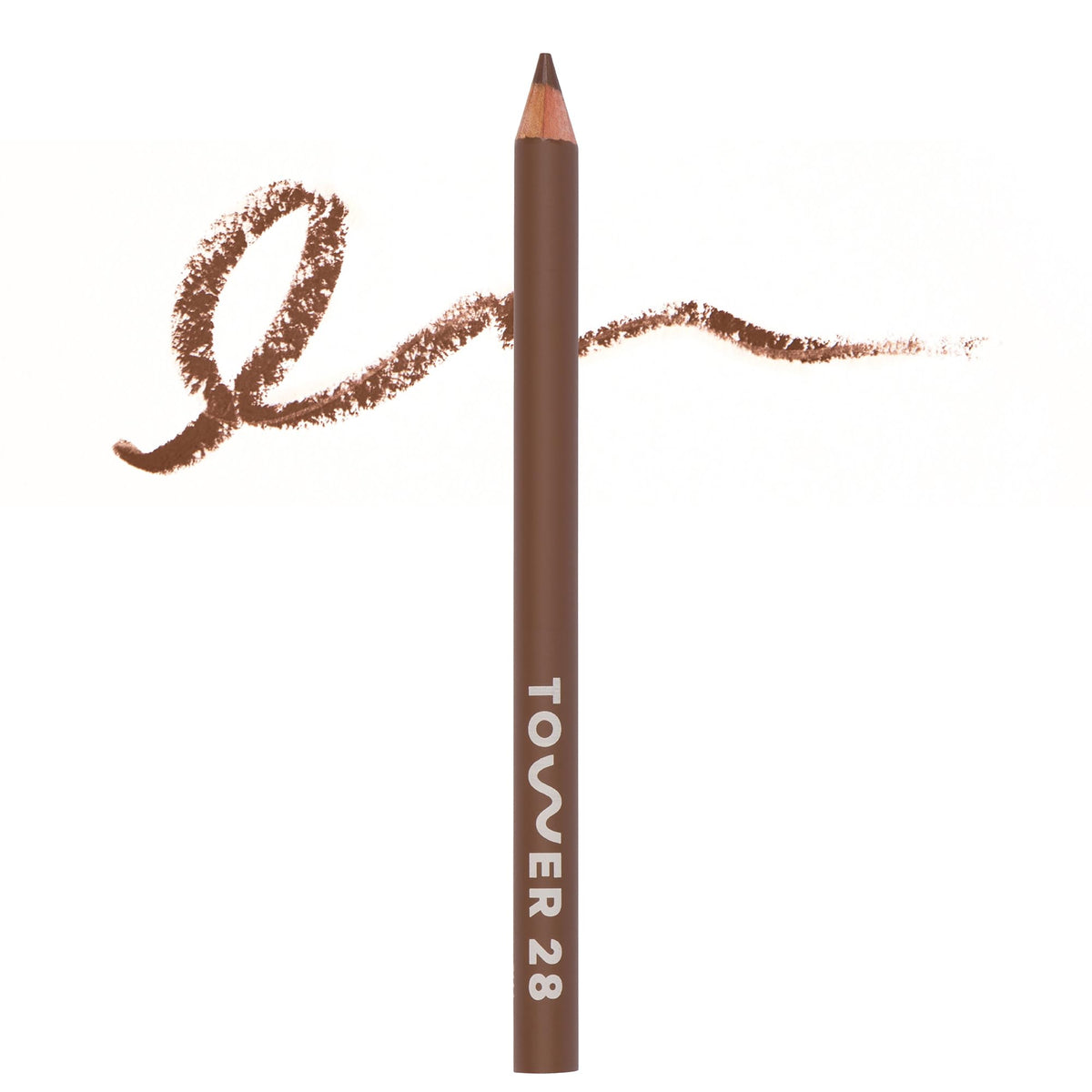 Tower 28 OneLiner - Multi-Use Creamy Lip Liner, Eyeliner & Face Makeup Pencil for Sensitive Skin - Hydrating, Vegan Formula with Shea Butter - Matte, Long-Lasting Finish - Warm Rose (1 Count)