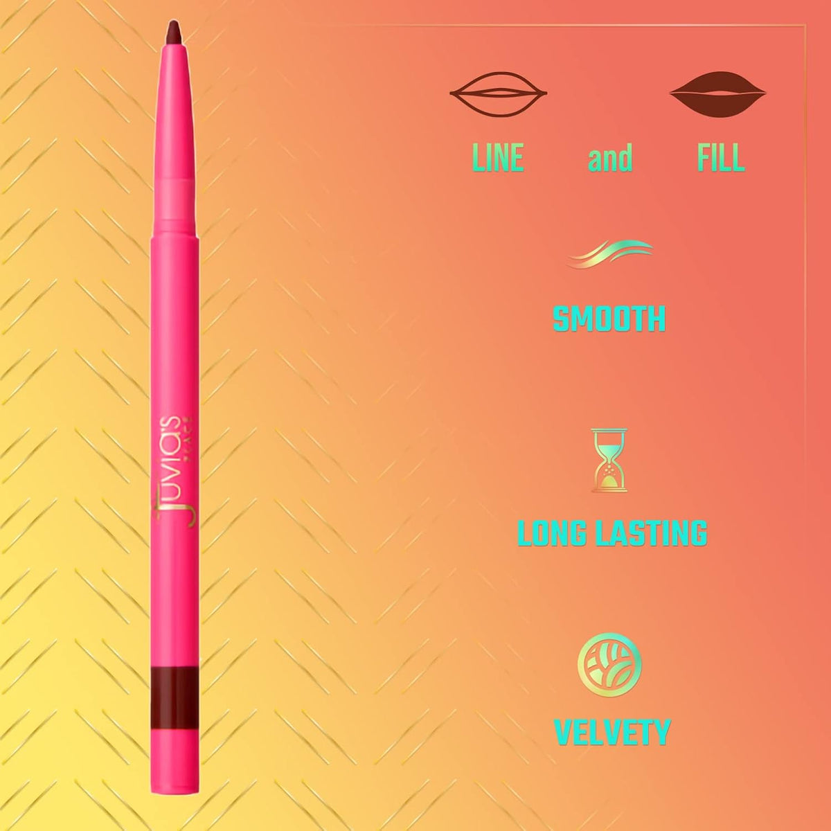 Juvia's Place Luxe Lip Liner Brownie - Long Lasting Matte Finish Makeup
