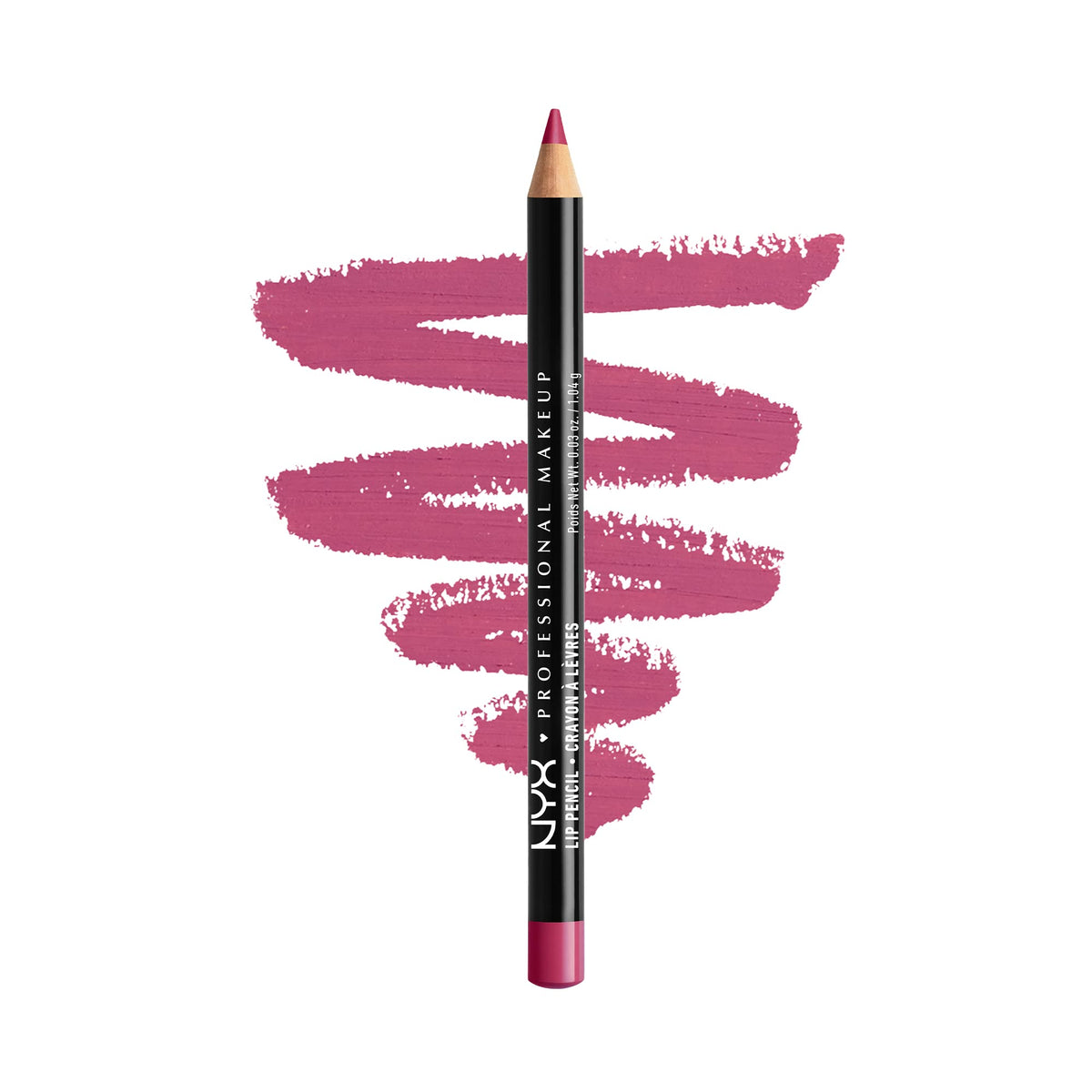 NYX PROFESSIONAL MAKEUP Slim Lip Pencil, Long-Lasting Creamy Lip Liner - Nude Pink