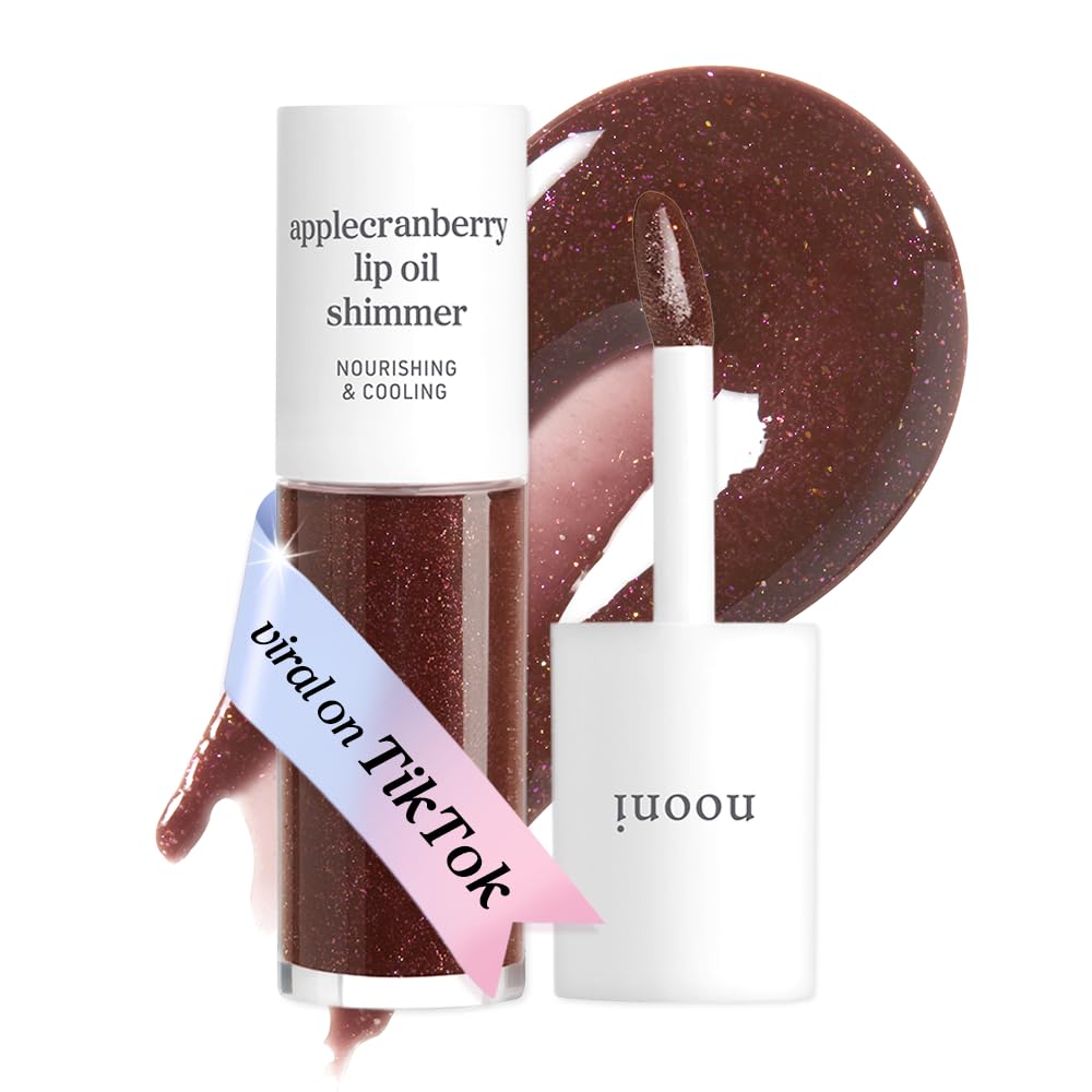 NOONI Korean Lip Oil - Applepeony - pH Color-Changing Plumping Lip Gloss
