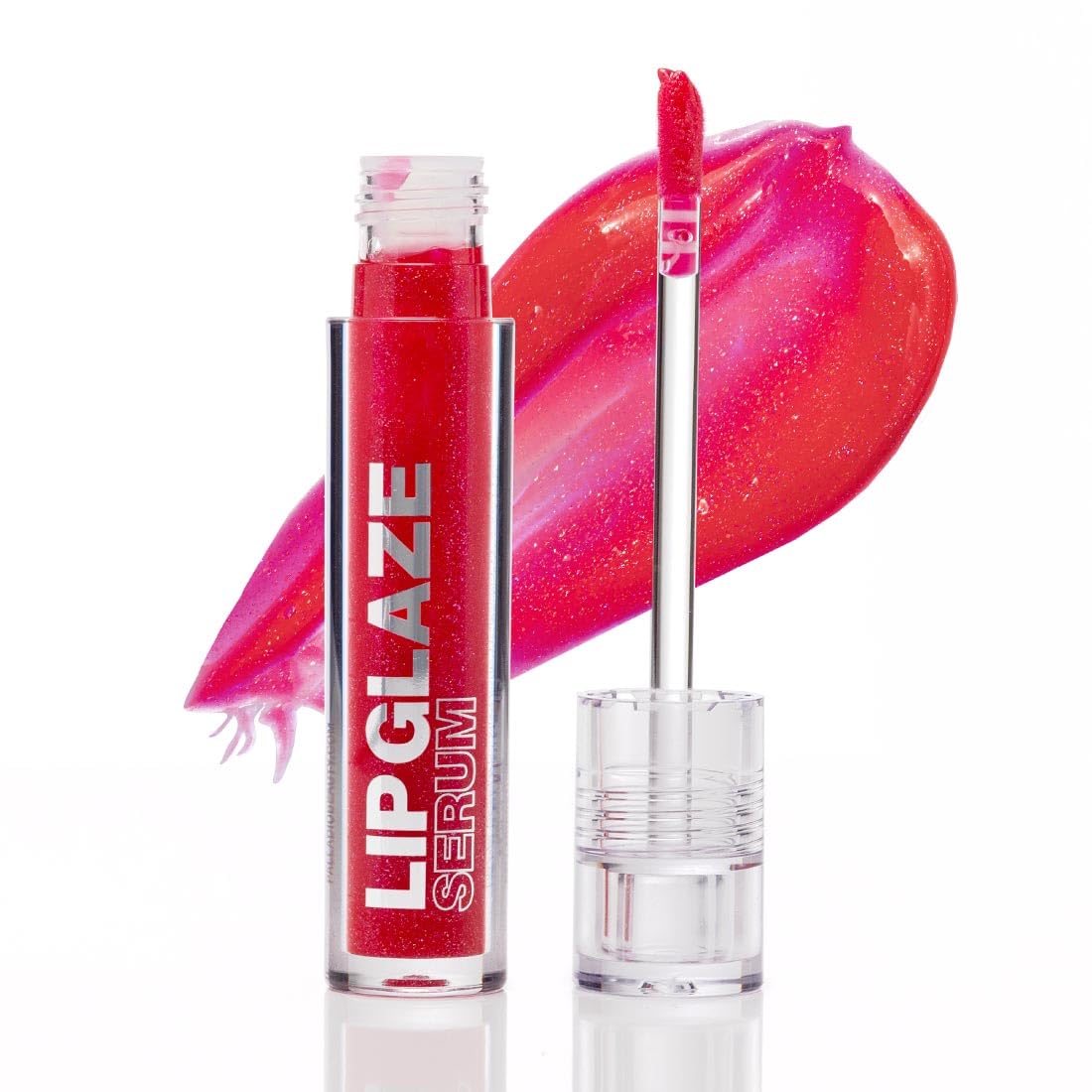 Palladio Lip Glaze Serum, Hydrating Lip Gloss with Peptides & Hyaluronic Acid for Plump, Smooth, and Nourished Lips – Vegan, High-Shine, Non-Sticky Finish (Blush Brulee)