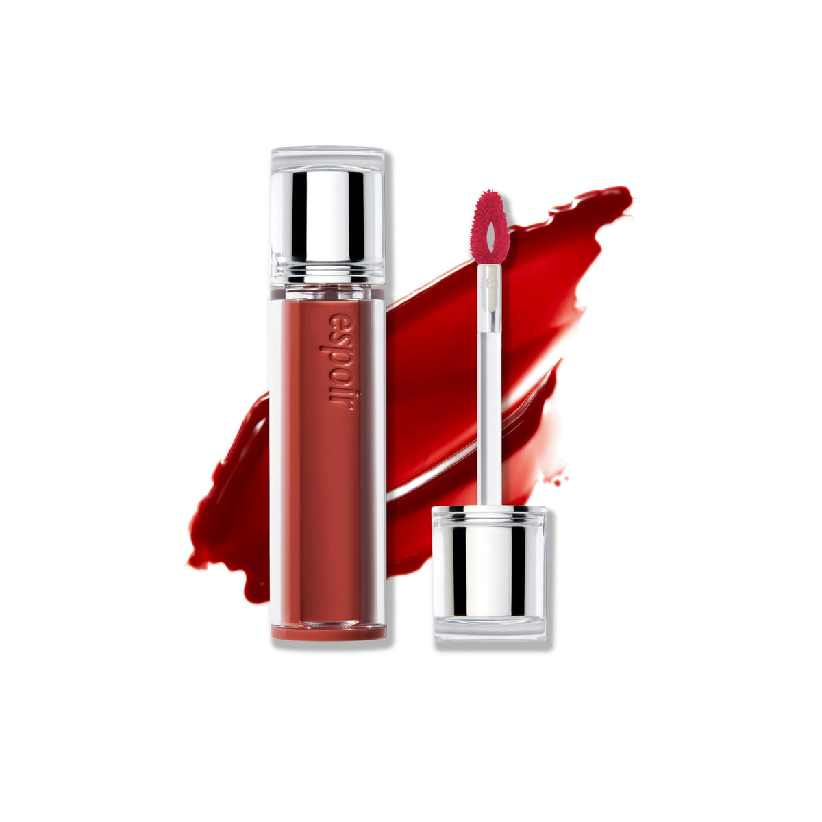 Espoir Couture Lip Tint Glaze #17 Ginger Peach | Volumizing Lip Stain with Juicy Texture, Long-Lasting & Vibrant Colors, Moisturizing & Hydrating, Glossy Formula, Vegan, Korean Makeup, 0.14 oz