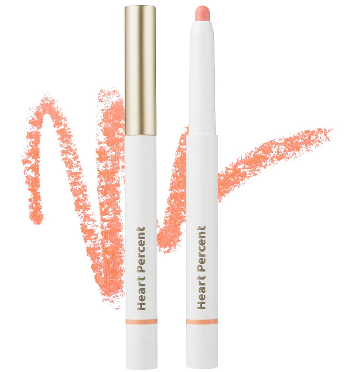 Heart Percent Dote On Mood Lip Liner Pencil, Long-Lasting Creamy Lip Crayon Smooth Lipliner Retractable Lipstick Overlip Line Color 0.8g, #20. Salmon Beige