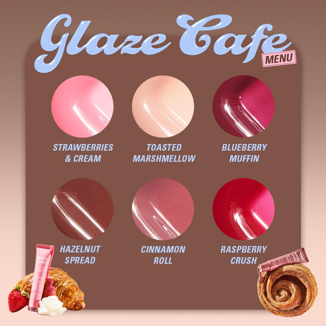 Revolution Peptide Glaze Tinted Lip Serum, Cinnamon Roll