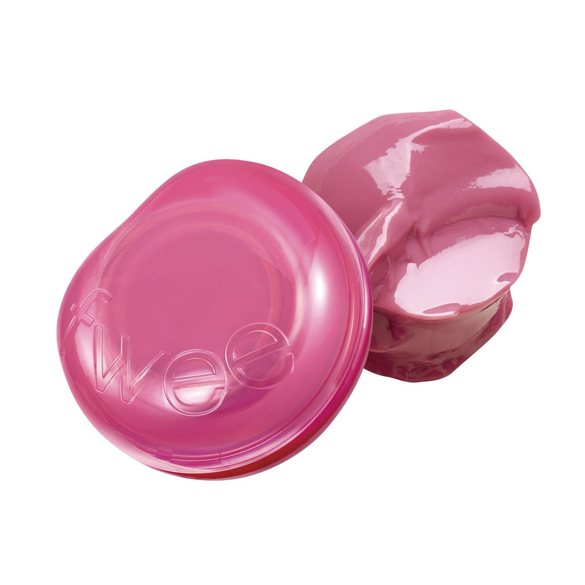 fwee Glowy Jelly Pot | Dewy Jelly Lip & Blush Color, Tinted Glow Balm, Dewy Buildable Finish – Rosy Glaze (Dusty Rose) | 0.14 oz