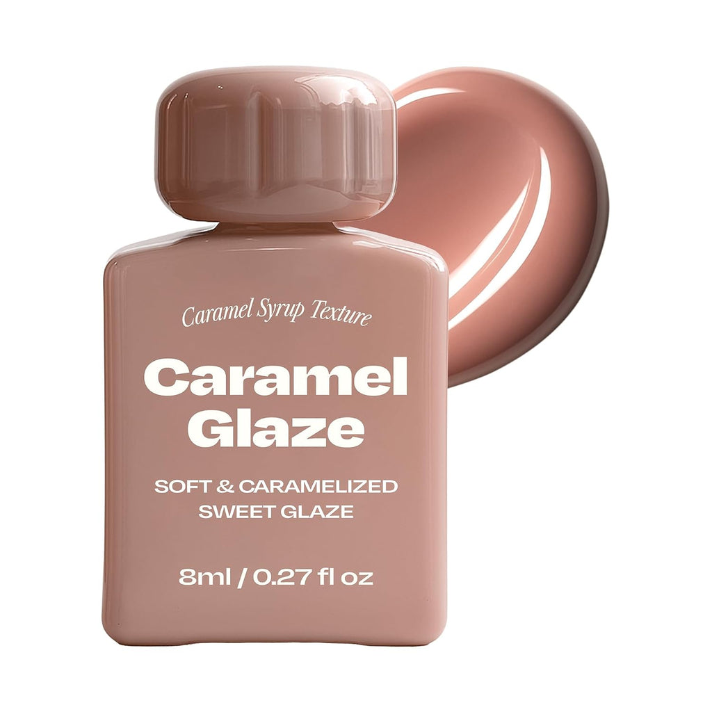 Lip Potion Caramel Glaze Tint | K-Beauty Full-Coverage High-Gloss Lip Tint | Syrupy Shine, Non-Sticky & Long-Lasting | 10 Shades (No.1 Milk Caramel)
