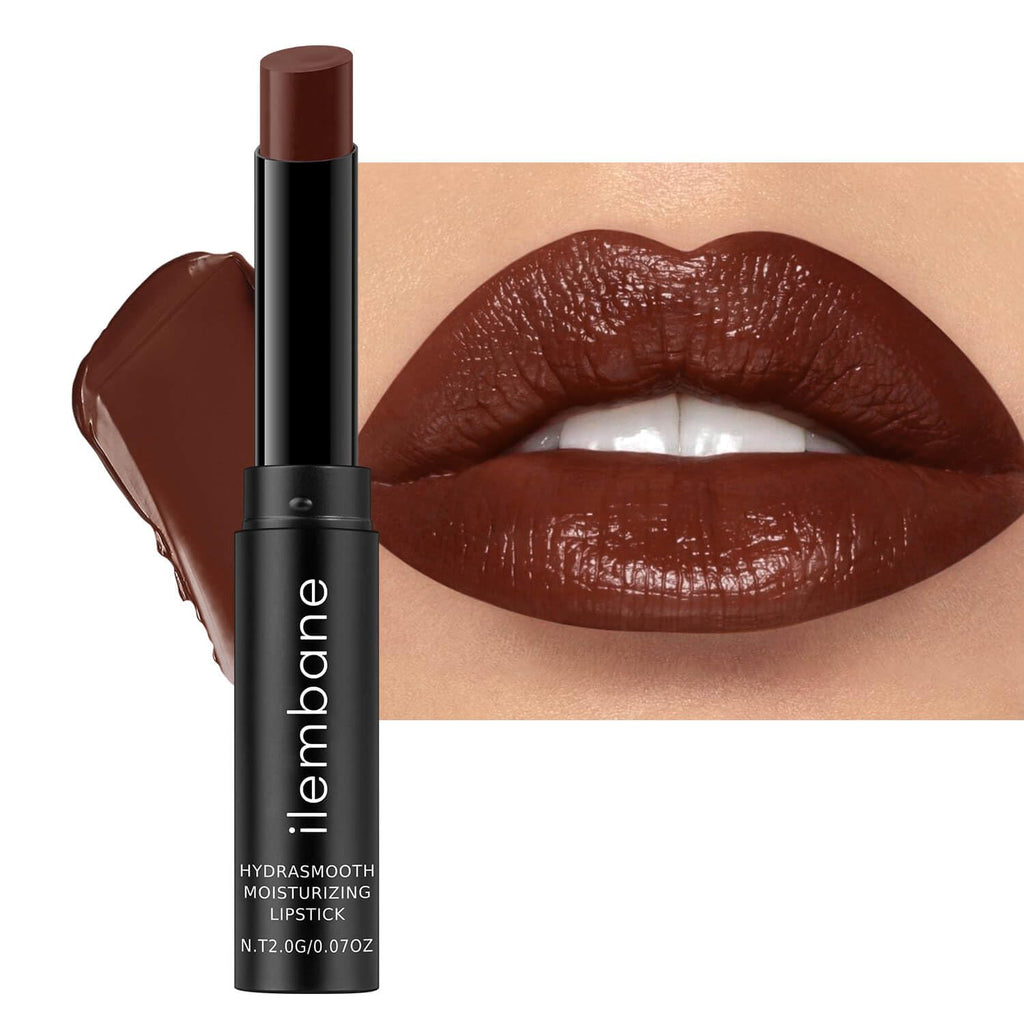 Cocoa Brown Hydrating Lipstick, Glossy Tinted Lip Balm - Cocoa