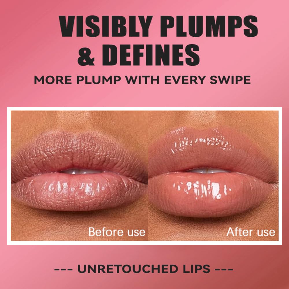 8 Colors Lip Oil Lip Glaze, Soft Brush Head Hydrating Lip Glow Oil,Shiny Transparent Lip Gloss Plumping,Long Lasting Nourishing Non-sticky Fresh Clear Smooth Lip Care (Set A＋B)