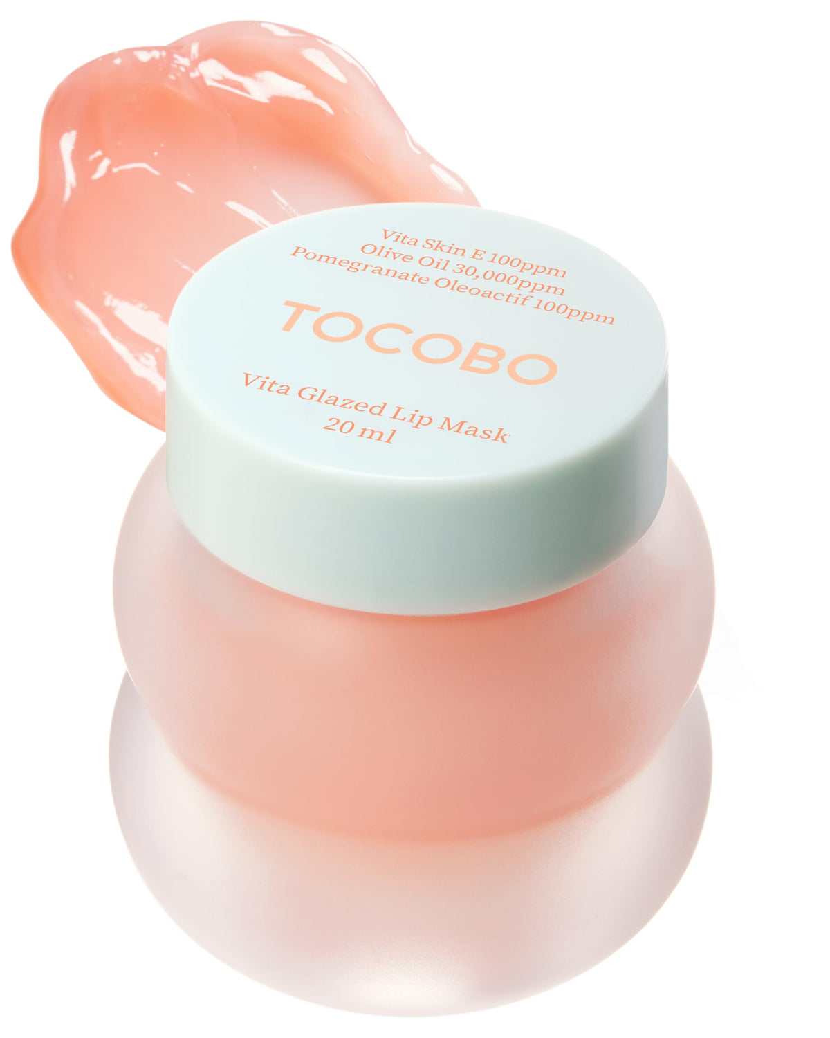 TOCOBO Vita Glazed Lip Mask – Vegan Overnight Lip Sleeping Mask for Dry, Chapped Lips | PHA (Lactobionic Acid) Gentle Exfoliation | Non-Sticky Glazed Balm, Korean Skincare, 0.68 oz