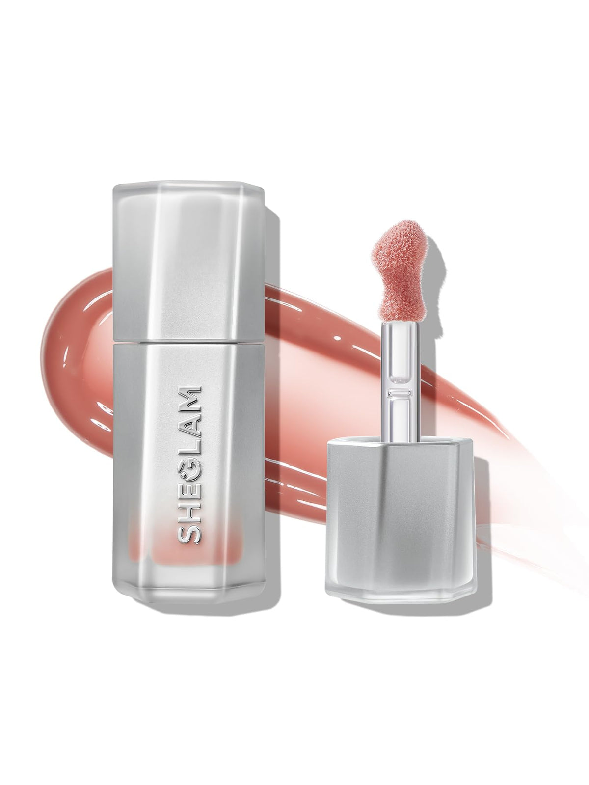 SHEGLAM Glass Lock Air Gloss High Shine Finish Moisturizing Lip Gloss-Sweet Drizzle