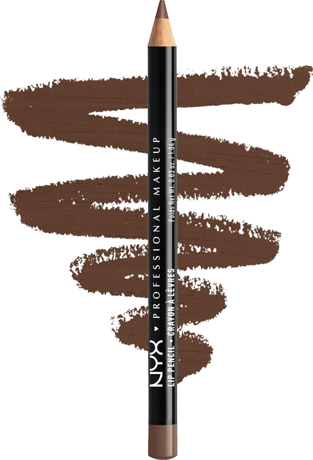 NYX PROFESSIONAL MAKEUP Slim Lip Pencil, Long-Lasting Creamy Lip Liner - Nude Pink