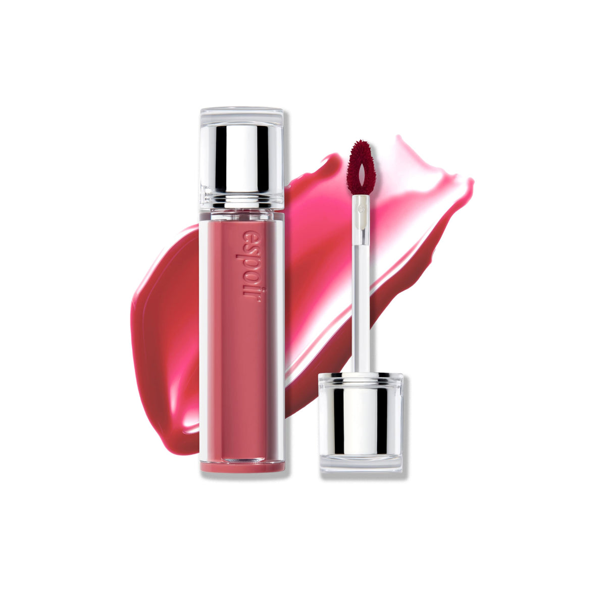 Espoir Couture Lip Tint Glaze #17 Ginger Peach | Volumizing Lip Stain with Juicy Texture, Long-Lasting & Vibrant Colors, Moisturizing & Hydrating, Glossy Formula, Vegan, Korean Makeup, 0.14 oz