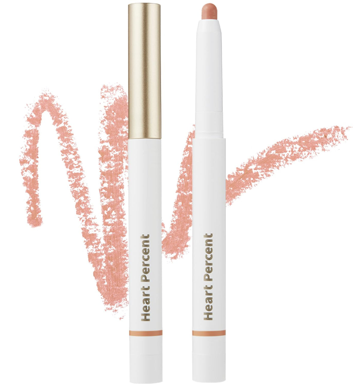 Heart Percent Dote On Mood Lip Liner Pencil, Long-Lasting Creamy Lip Crayon Smooth Lipliner Retractable Lipstick Overlip Line Color 0.8g, #20. Salmon Beige