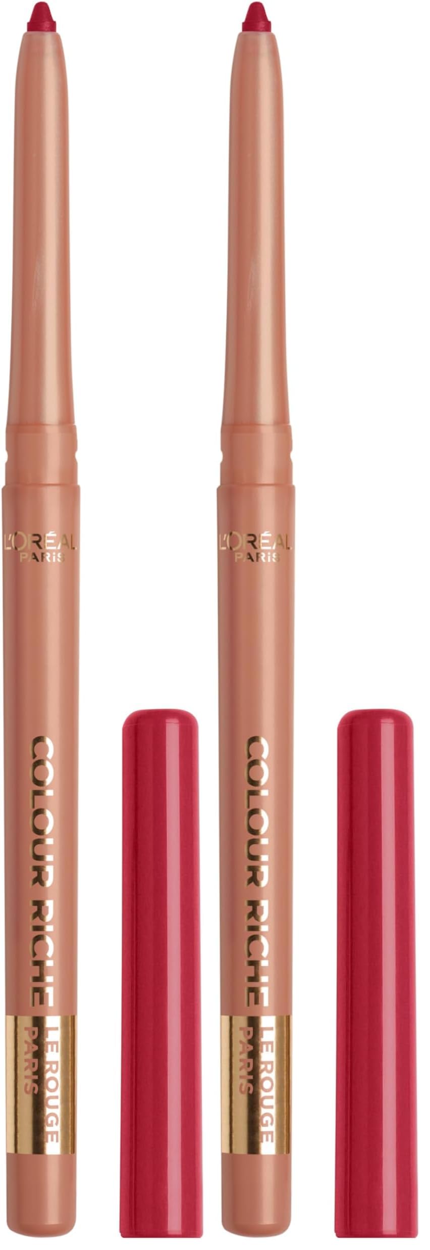 L'Oreal Paris Colour Riche Lip Liner Pencil, Creamy Lip Liner with Omega 3 and Vitamin E, 782 Toffee To Be (Warm Deep Brown)