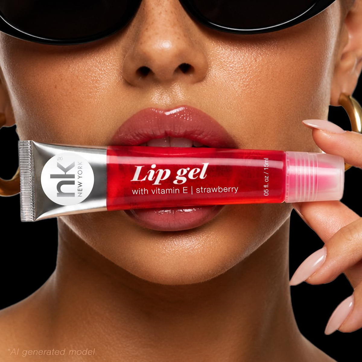 NICKA K NEW YORK, Hydrating Lip Gel Set, Assorted, Vitamin E, 5-Pack