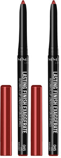 Rimmel Lasting Finish Exaggerate Automatic Lip Liner - Rich, Smooth Formula for Long Lasting Lip Looks - 45 Epic Burgundy, .01oz