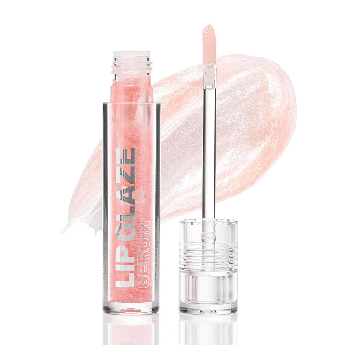 Palladio Lip Glaze Serum, Hydrating Lip Gloss with Peptides & Hyaluronic Acid for Plump, Smooth, and Nourished Lips – Vegan, High-Shine, Non-Sticky Finish (Blush Brulee)